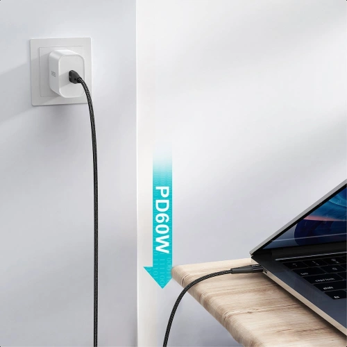 Kup Kabel Choetech XCC-1004-BK USB-C/USB-C PD 60W 2m černý - CHT87 - {ean13} - Sklep Home Screen