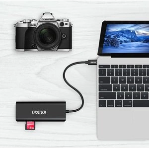 Kup Adapter HUB Choetech HUB-M05 6w1 USB-C 100W PD czarny - CHT92 - {ean13} - Sklep Home Screen