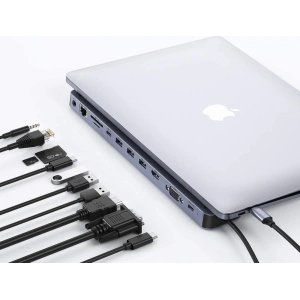 Kup Adapter HUB Choetech HUB-M20 11w1 USB-C 100W PD gri - CHT93 - {ean13} - Sklep Home Screen