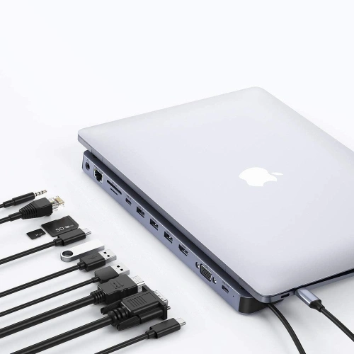 Buy Choetech HUB-M20 HUB 11in1 USB-C 100W PD gray - CHT93 - {ean13} - Home Screen Store Europe