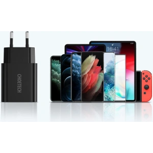 Kup Ładowarka sieciowa Choetech Q5003 QC3.0 18W 3A + kabel USB-A/USB-C 1m czarny - CHT96 - {ean13} - Sklep Home Screen
