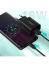 Kup Hálózati töltő Choetech Q5003 QC3.0 18W 3A + USB-A/USB-C kábel 1m fekete - CHT96 - {ean13} - Sklep Home Screen