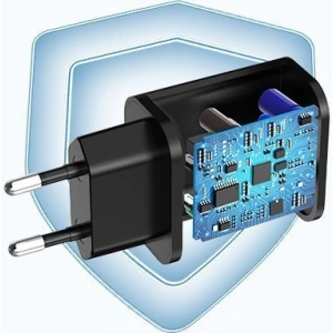 Kup Ładowarka sieciowa Choetech Q5003 QC3.0 18W 3A + kabel USB-A/USB-C 1m czarny - CHT96 - {ean13} - Sklep Home Screen