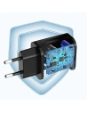 Kup Hálózati töltő Choetech Q5003 QC3.0 18W 3A + USB-A/USB-C kábel 1m fekete - CHT96 - {ean13} - Sklep Home Screen