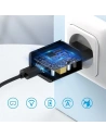 Kup Hálózati töltő Choetech Q5003 QC3.0 18W 3A + USB-A/USB-C kábel 1m fekete - CHT96 - {ean13} - Sklep Home Screen