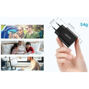 Kup Ładowarka sieciowa Choetech Q5003 QC3.0 18W 3A + kabel USB-A/USB-C 1m czarny - CHT96 - {ean13} - Sklep Home Screen