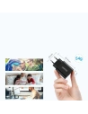 Kup Hálózati töltő Choetech Q5003 QC3.0 18W 3A + USB-A/USB-C kábel 1m fekete - CHT96 - {ean13} - Sklep Home Screen