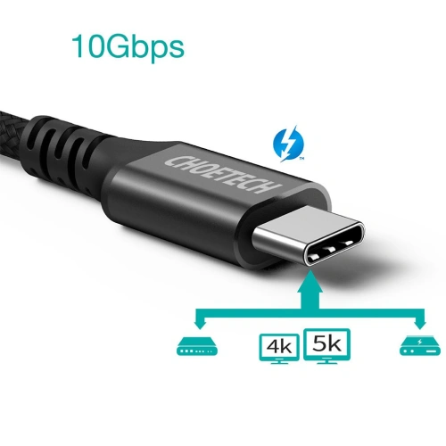 Kup Kabel Choetech XCC-1007 USB-C/USB-C 3.2 Gen 2 100W PD 2m černý - CHT97 - {ean13} - Sklep Home Screen