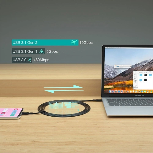 Kup Kabel Choetech XCC-1007 USB-C/USB-C 3.2 Gen 2 100W PD 2m černý - CHT97 - {ean13} - Sklep Home Screen