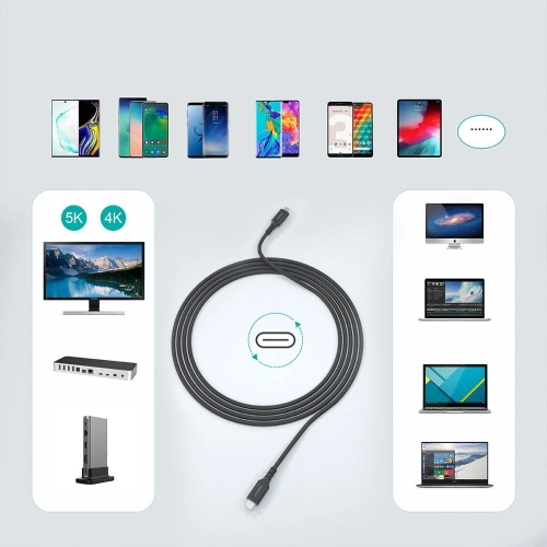 Kup Kabel Choetech XCC-1007 USB-C/USB-C 3.2 Gen 2 100W PD 2m černý - CHT97 - {ean13} - Sklep Home Screen