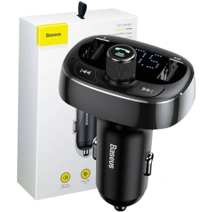 Buy Baseus T-typed S-09 Transmitter FM Bluetooth (black) - BSU4329 - {ean13} - Home Screen Store Europe