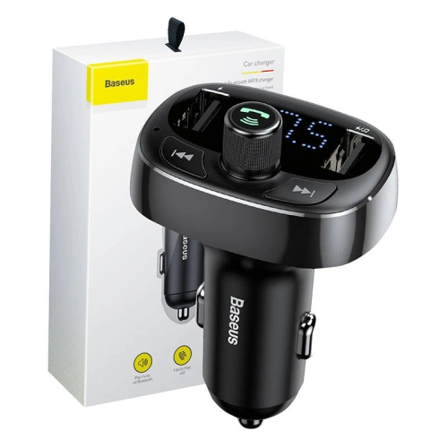 Kup Transmițător FM Baseus T-typed S-09 Bluetooth (negru) - BSU4329 - {ean13} - Sklep Home Screen