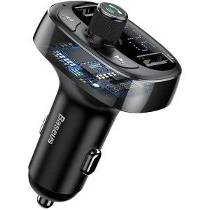 Kup Transmiter FM Baseus T-typed S-09 Bluetooth (czarny) - BSU4329 - {ean13} - Sklep Home Screen