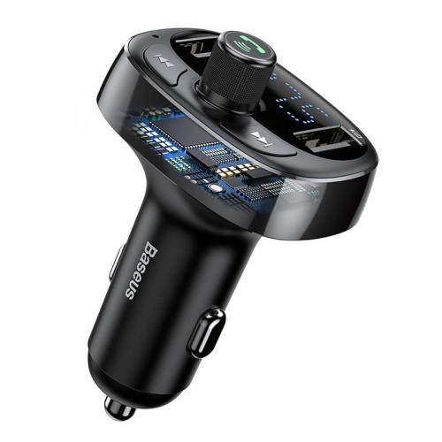 Kup Transmiter FM Baseus T-typed S-09 Bluetooth (czarny) - BSU4329 - {ean13} - Sklep Home Screen