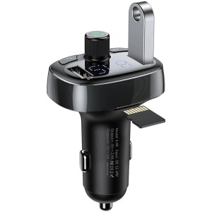 Buy Baseus T-typed S-09 Transmitter FM Bluetooth (black) - BSU4329 - {ean13} - Home Screen Store Europe