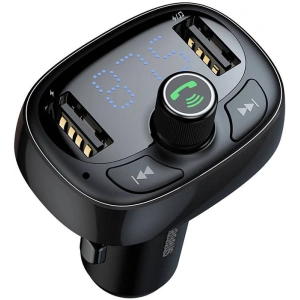 Kup Transmiter FM Baseus T-typed S-09 Bluetooth (czarny) - BSU4329 - {ean13} - Sklep Home Screen