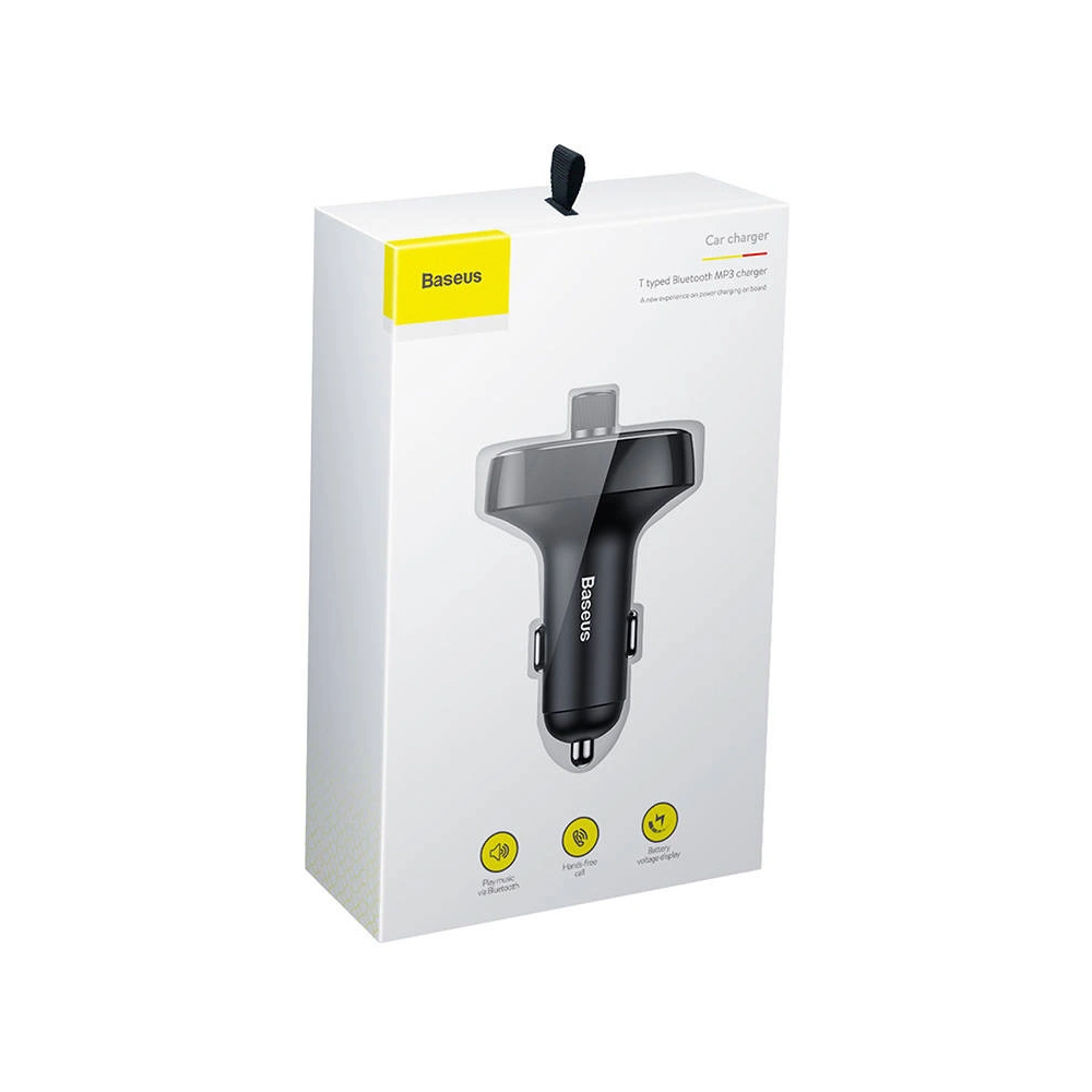 Transmiter FM Baseus T-typed S-09 Bluetooth (czarny)