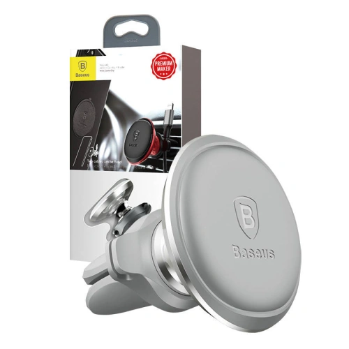 Buy Baseus Magnetic Car Mount Holder Air Vent (silver) - BSU4330 - {ean13} - Home Screen Store Europe