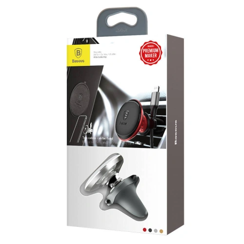 Buy Baseus Magnetic Car Mount Holder Air Vent (silver) - BSU4330 - {ean13} - Home Screen Store Europe