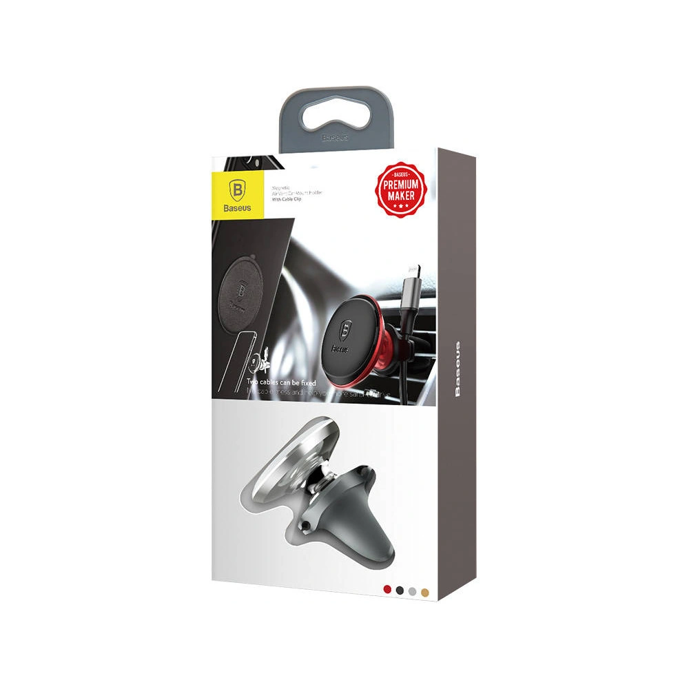 Uchwyt samochodowy magnetyczny do kratki Baseus (srebrny)