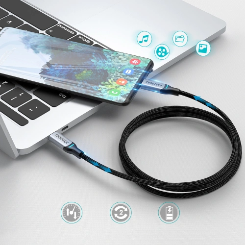 Kup Kabel Choetech MIX00073 USB-C/USB-C PD 100W 5A 1,8m černý [2 PACK] - CHT100 - {ean13} - Sklep Home Screen