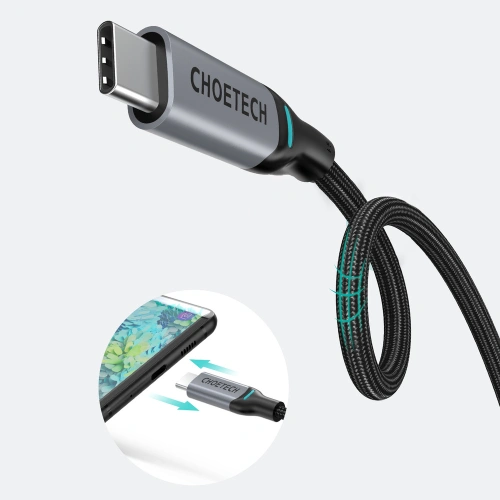 Kup Cablul Choetech MIX00073 USB-C/USB-C PD 100W 5A 1,8m negru [2 PACK] - CHT100 - {ean13} - Sklep Home Screen