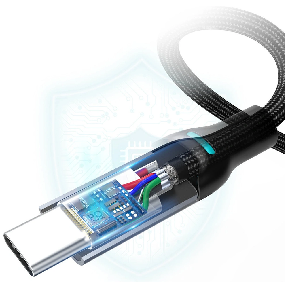 Kabel Choetech MIX00073 USB-C/USB-C PD 100W 5A 1,8m czarny [2 PACK]