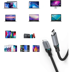 Kup Kabel Choetech MIX00073 USB-C/USB-C PD 100W 5A 1,8m czarny [2 PACK] - CHT100 - {ean13} - Sklep Home Screen