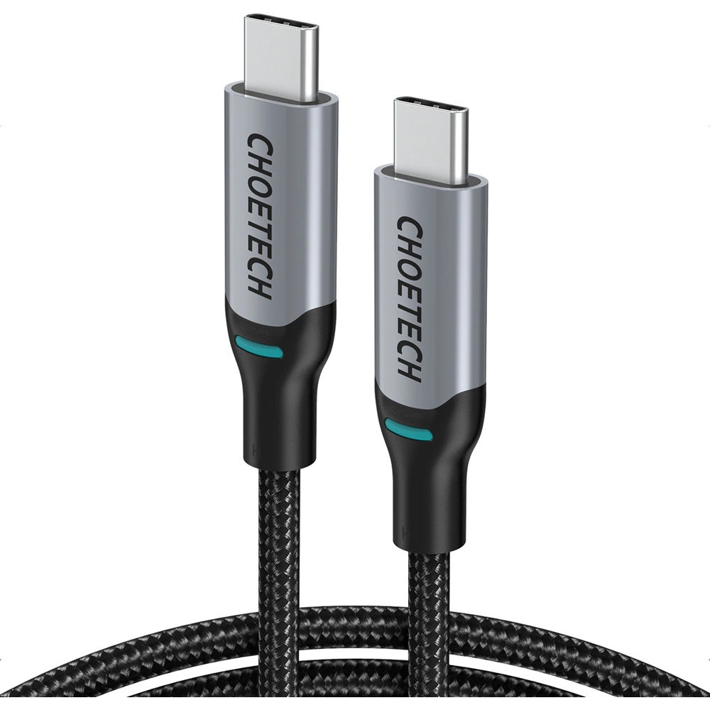 Kabel Choetech MIX00073 USB-C/USB-C PD 100W 5A 1,8m czarny [2 PACK]