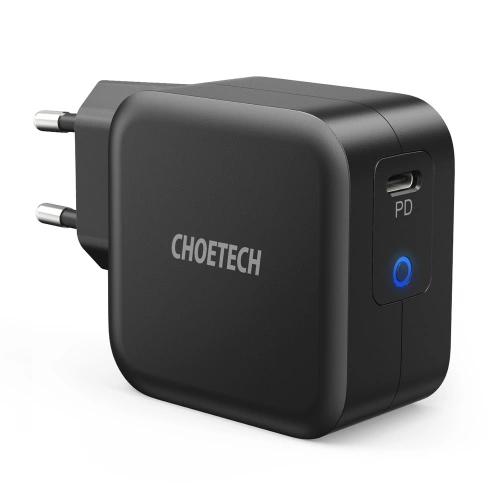 Kup Încărcător de rețea Choetech Q6006 GaN USB-C 60W PD + cablu USB-C/USB-C 1,8m negru - CHT101 - {ean13} - Sklep Home Screen