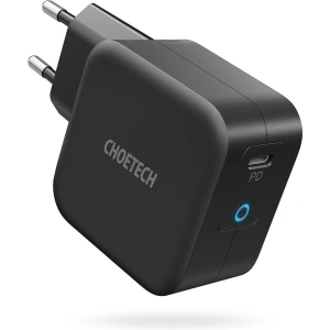 Kup Ładowarka sieciowa Choetech Q6006 GaN USB-C 60W PD + kabel USB-C/USB-C 1,8m czarny - CHT101 - {ean13} - Sklep Home Screen