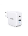 Ładowarka sieciowa Choetech PD8002 GaN USB-C PD USB-A QC 3.0 65W 3,25A biały