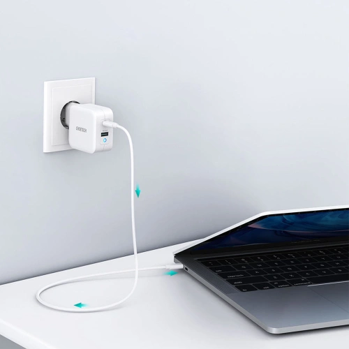 Kup Ładowarka sieciowa Choetech PD8002 GaN USB-C PD USB-A QC 3.0 65W 3,25A biały - CHT103 - {ean13} - Sklep Home Screen