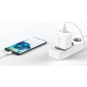 Kup Ładowarka sieciowa Choetech PD8002 GaN USB-C PD USB-A QC 3.0 65W 3,25A biały - CHT103 - {ean13} - Sklep Home Screen