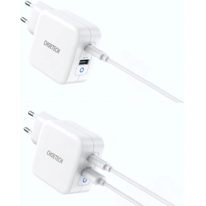 Kup Ładowarka sieciowa Choetech PD8002 GaN USB-C PD USB-A QC 3.0 65W 3,25A biały - CHT103 - {ean13} - Sklep Home Screen
