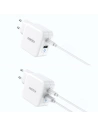 Kup Ładowarka sieciowa Choetech PD8002 GaN USB-C PD USB-A QC 3.0 65W 3,25A biały - CHT103 - {ean13} - Sklep Home Screen
