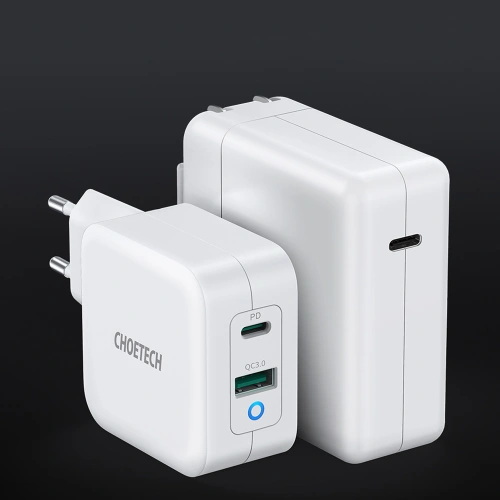 Kup Încărcătorul de rețea Choetech PD8002 GaN USB-C PD USB-A QC 3.0 65W 3,25A alb - CHT103 - {ean13} - Sklep Home Screen