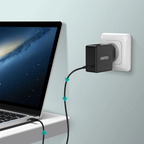 Kup Ładowarka sieciowa Choetech Q4004-EU USB-C PD 60W 3A czarny - CHT105 - {ean13} - Sklep Home Screen