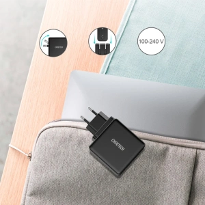 Kup Ładowarka sieciowa Choetech Q4004-EU USB-C PD 60W 3A czarny - CHT105 - {ean13} - Sklep Home Screen
