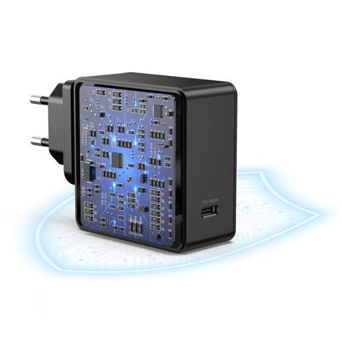 Kup Ładowarka sieciowa Choetech Q4004-EU USB-C PD 60W 3A czarny - CHT105 - {ean13} - Sklep Home Screen