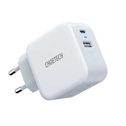 Kup Ładowarka sieciowa Choetech PD5002-EU QC PD 38W 5A USB-C + USB-A biały - CHT106 - {ean13} - Sklep Home Screen