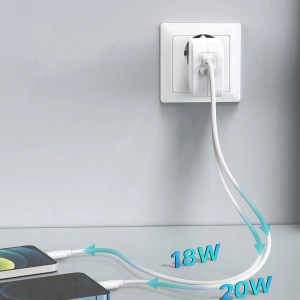 Kup Ładowarka sieciowa Choetech PD5002-EU QC PD 38W 5A USB-C + USB-A biały - CHT106 - {ean13} - Sklep Home Screen