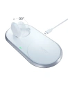 ChoetechApple Drahtloses Ladegerät T317 Qi 2-in-1 für Smartphones/ Watch mit Ständer (MFI) USB-C weiß