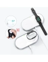 Kup Vezeték nélküli töltő Choetech T317 Qi 2w1 okostelefonokhoz/Apple Watch-hoz állvánnyal (MFI) USB-C fehér - CHT107 - {ean13} - Sklep Home Screen
