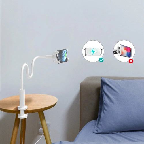 Buy Desk mount with wireless charger Choetech T548-S 10W white - CHT108 - {ean13} - Home Screen Store Europe