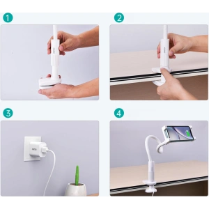 Buy Desk mount with wireless charger Choetech T548-S 10W white - CHT108 - {ean13} - Home Screen Store Europe