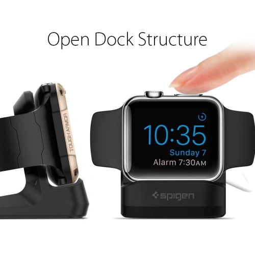 Kup Podstavec Spigen S350 Night Stand Apple Watch 38/40/41/42/44/45mm Černý - SPN2890 - {ean13} - Sklep Home Screen