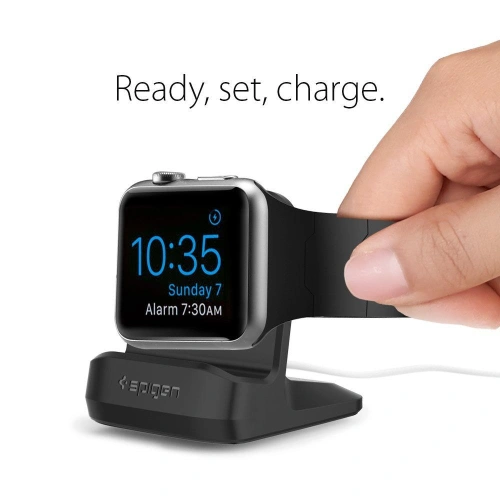 Kup Podstawka Spigen S350 Night Stand Apple Watch 38/40/41/42/44/45mm Black - SPN2890 - {ean13} - Sklep Home Screen