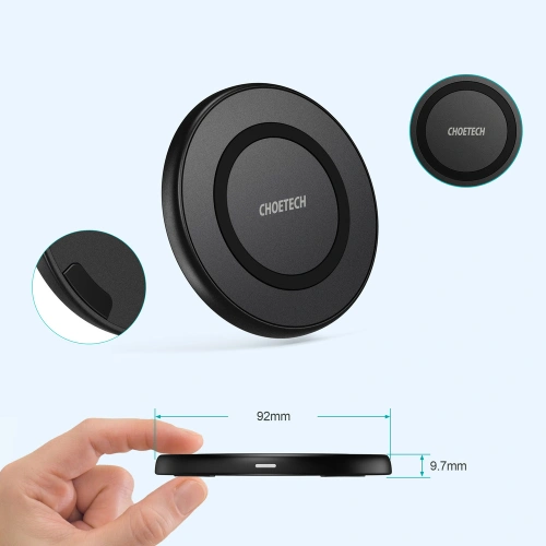 Kup Choetech Drahtloses Ladegerät T526-S Qi 10W + USB-A/microUSB Kabel schwarz - CHT109 - {ean13} - Sklep Home Screen