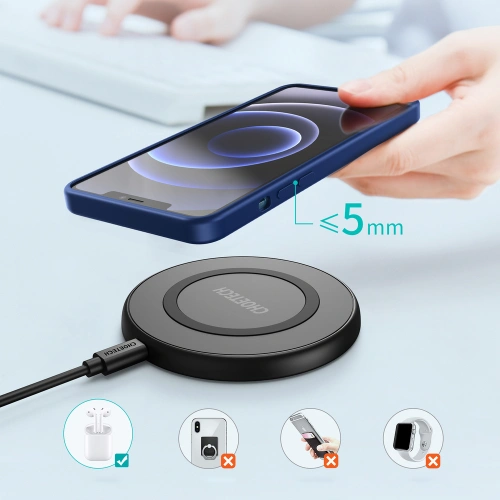 Kup Choetech Drahtloses Ladegerät T526-S Qi 10W + USB-A/microUSB Kabel schwarz - CHT109 - {ean13} - Sklep Home Screen